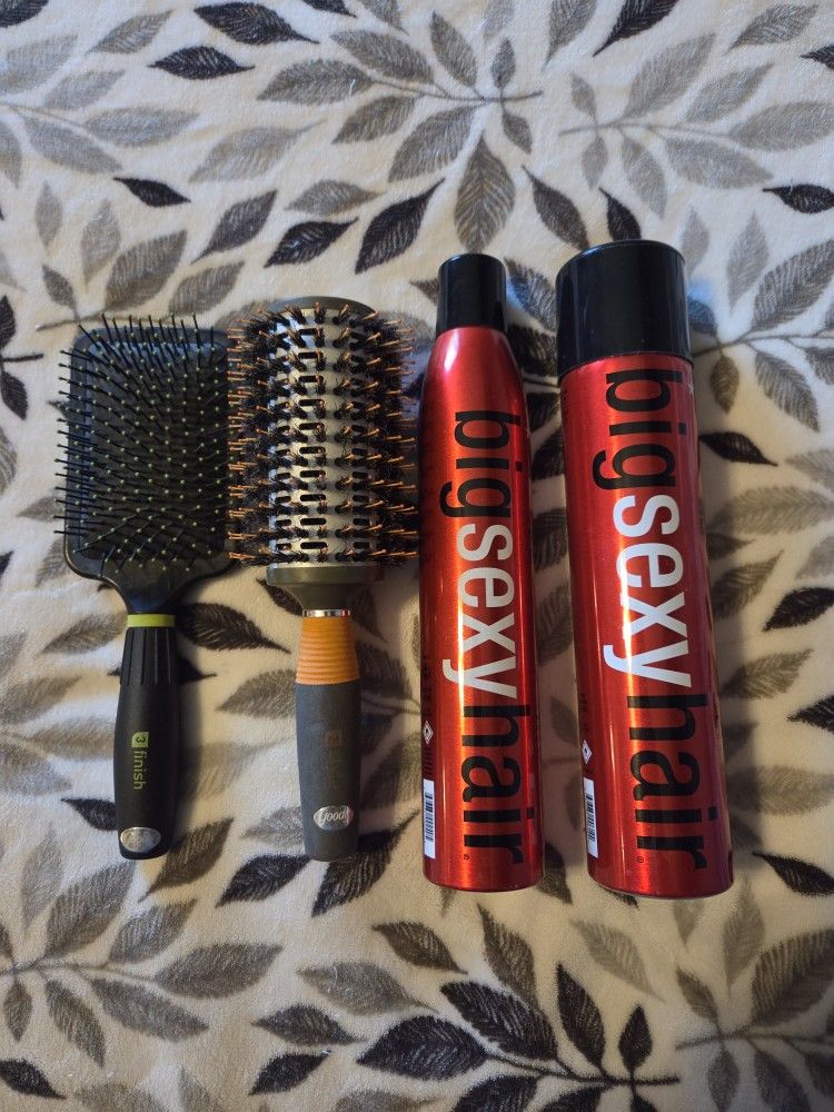 Hair Care Spray Root Pump & Brushes $12
