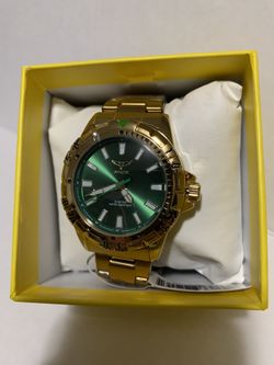 Invicta Specialty Men’s Gold Tone 42mm Watch Green Face