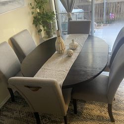  Adjusting Dining Table With 6 Chairs 