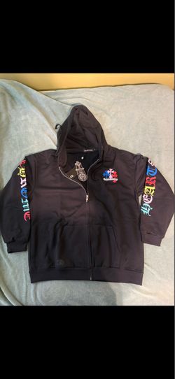 Chrome Hearts Multi-Color Cross Zip-Up Hoodie
