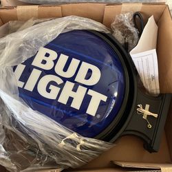 BUD LIGHT DOUBLE SIDED ROTATION SIGN - NEW