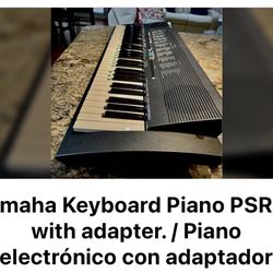 Yamaha Keyboard Piano PSR-19 With Adapter