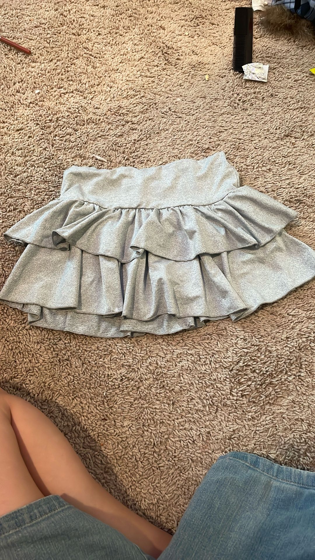 Grey Mini Skirt