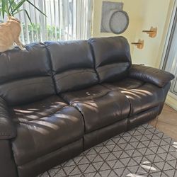 Brown Recliner Sofa