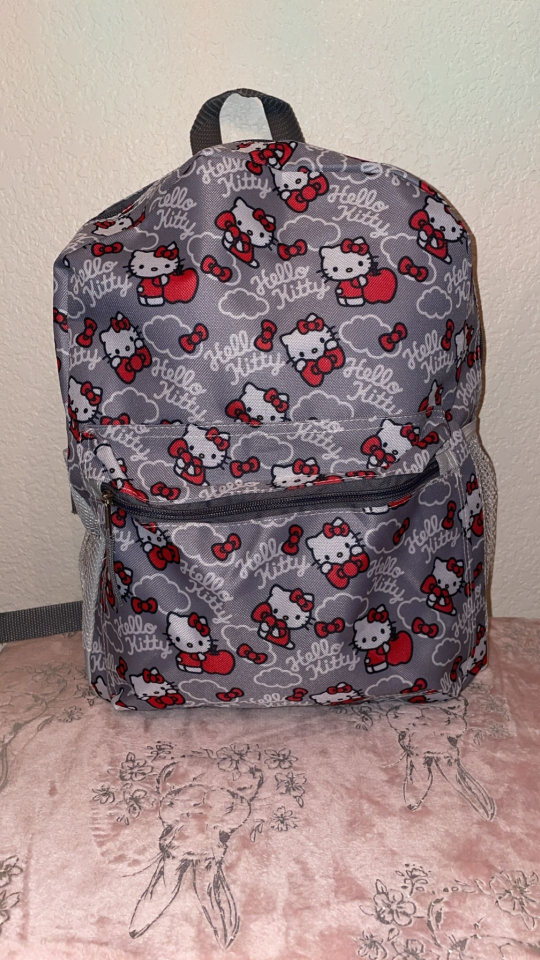 Hello Kitty Grey Backpack 