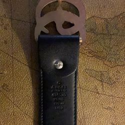 Men’s Gucci Double G Snake Belt