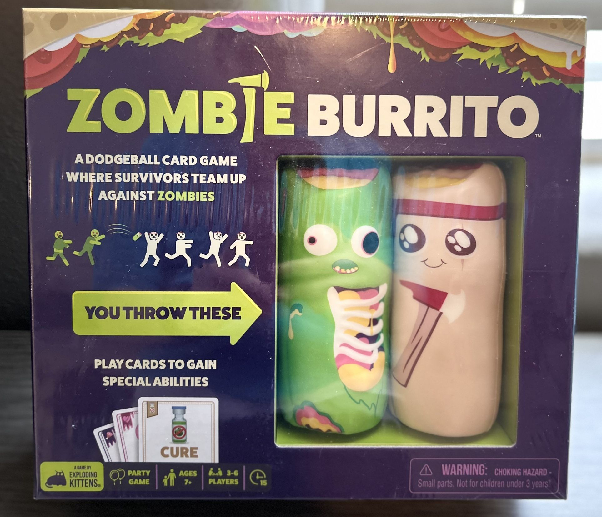 NWT Zombie Burrito Family Card Game