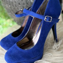 Blue Heels Size 10