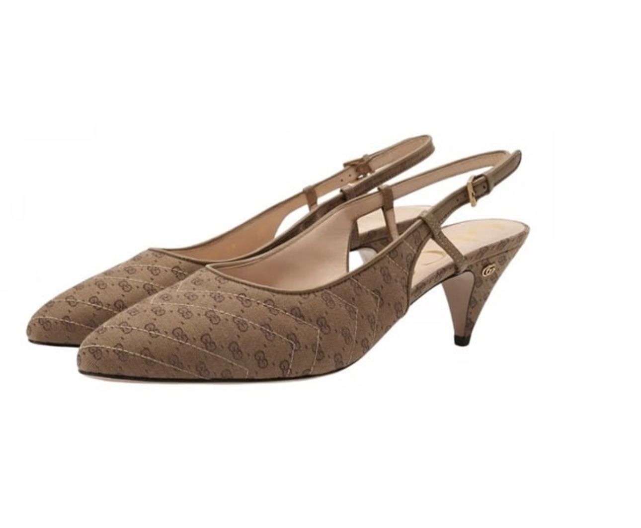 Gucci Double G Slingback Shoes Size 37
