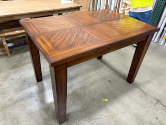 REGAL LIVING Amber Finished Counter Height Extendable Dining Table with Internal Butterfly Leaf