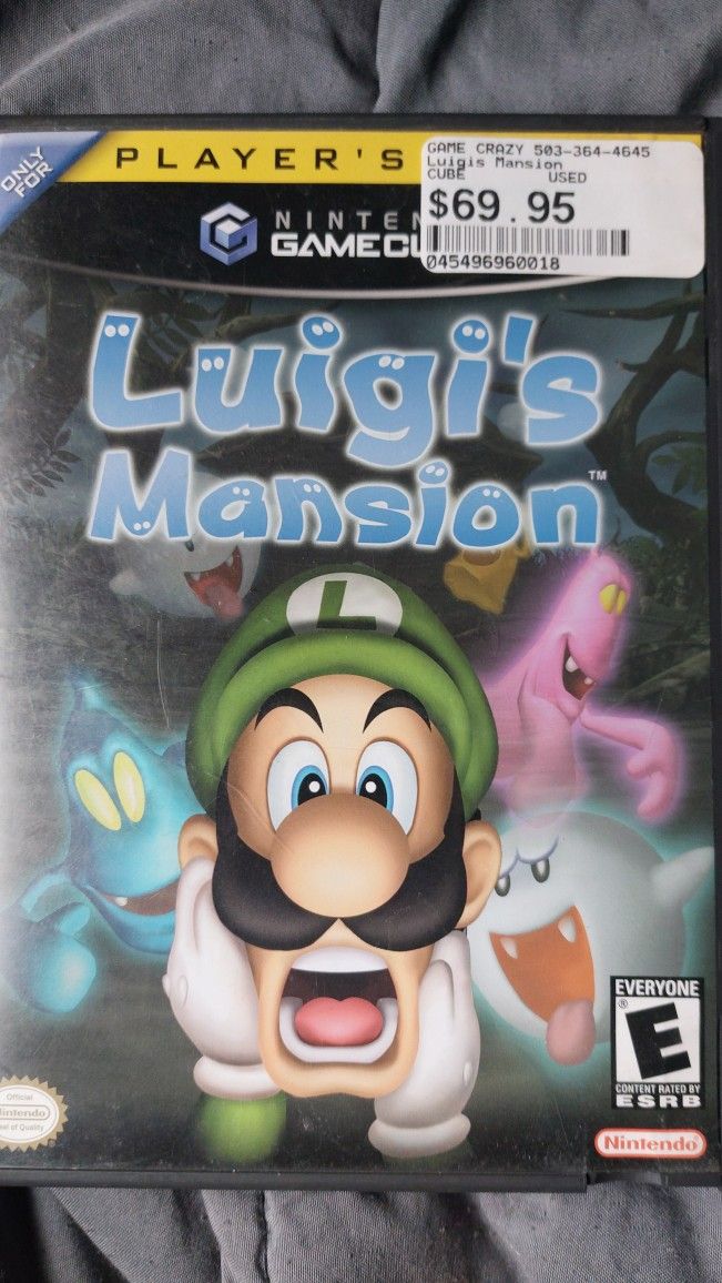 Luigis Mansion Gamecube