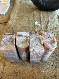 Granite table leg blocks