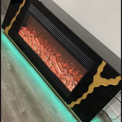 Tv Stand 71 “ Nuevos En Caja Precios Cash Bluetooth Chimenea Eléctrica Bocina $699 Y $799 