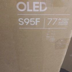 Samsung 77-Inch Class OLED S95F 4K Glare Free Smart TV NQ4 AI Gen3 Processor, HDR Pro, Motion Xcelerator 164Hz, Dolby Atmos, Samsung Vision AI, Alexa 