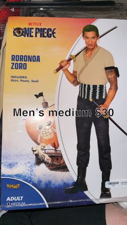 Netflix One Piece Roronoa Zoro Costume Men's Medium