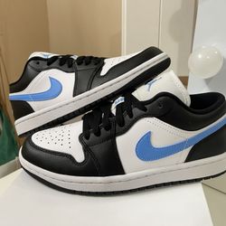 Air Jordan 1 Low Black University Blue Womens Sizes