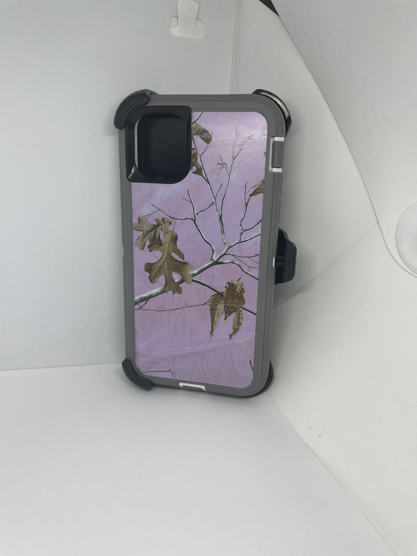For iPhone 11 Pro Max Pink Camouflage belt clip Case 
