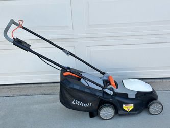Litheli 13" Cordless Electric Lawn Mower - 20V with Two Batteries & Grass Bag