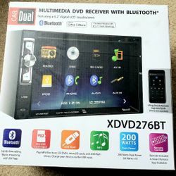 Dual XDVD276BT Multimedia DVD Receiver with Bluetooth.