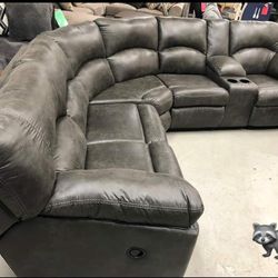 Ashley Tambo Reclining Sectional Sofa Couch With İnterest Free Payment Options 