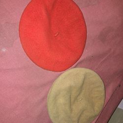 Vintage Red/Light Brown French Beret