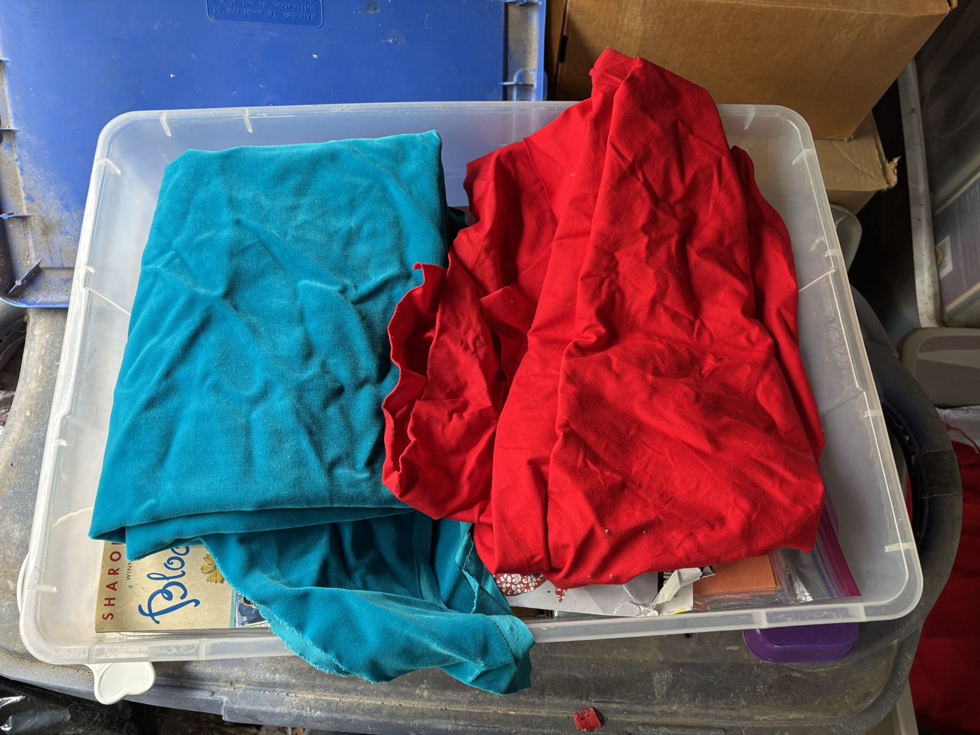  Various Cut Fabric Pieces And Scraps