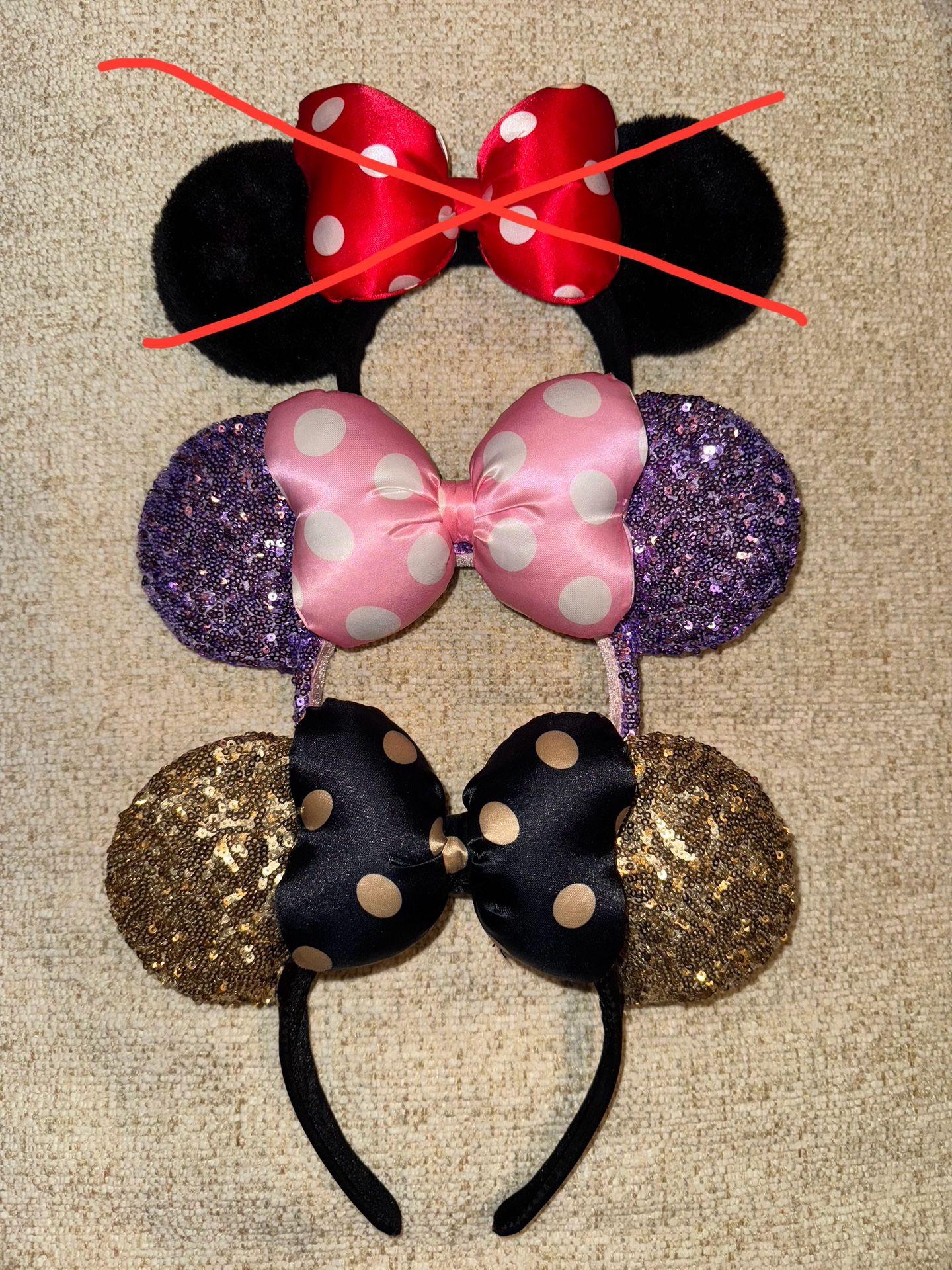 Variety of Disney Ears π $15 each β¨