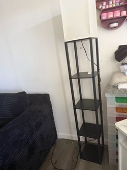 Modern shelf floor lamp