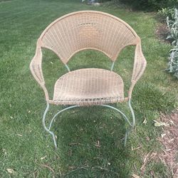 Bamboo Chair with metal Frame, $10