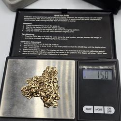 Solid 14kt Gold Cuban Curb Link Chain Cadena Cuban De Oro Solido 14k