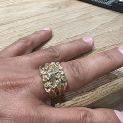 10k Nugget Ring 8.7g