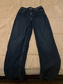 Dark Wash Wide Leg Denim Jeans