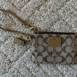 Coach Signature Wristlet 