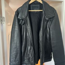 Black Leather Men’s XL Jacket 