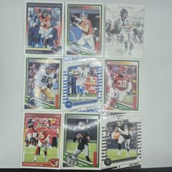 AFC West Football Cards (9) Bo Nix, Patrick Mahomes, Geno Smith, Maxx Crosby