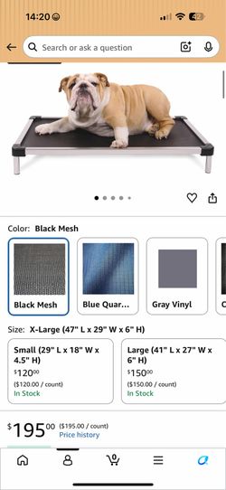 K9 Ballistics elevated dog bed