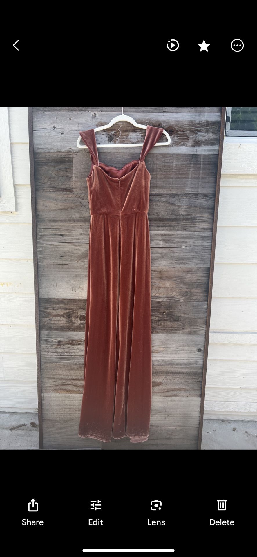 Jenny Yoo Mauve Velvet Bridesmaid Dress