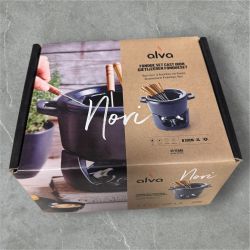Alva nori Cast Iron Fondue Set