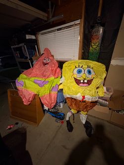 Inflatable SpongeBob and Patrick