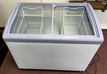 Commercial Chest Freezer w/ Glass Top, Store Closing