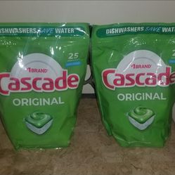 Cascade Original Fresh Scent Dishwasher Pods 25 Count Brand New & Sealed