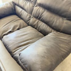 Leather Brown Sofa $75
