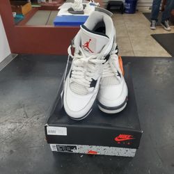 Jordan 4 Retro White Cement Size 12 With Box 