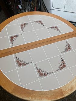 Free tile top kitchen table