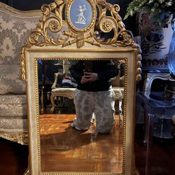 19th C. French Gilt & Jasperware Mirror