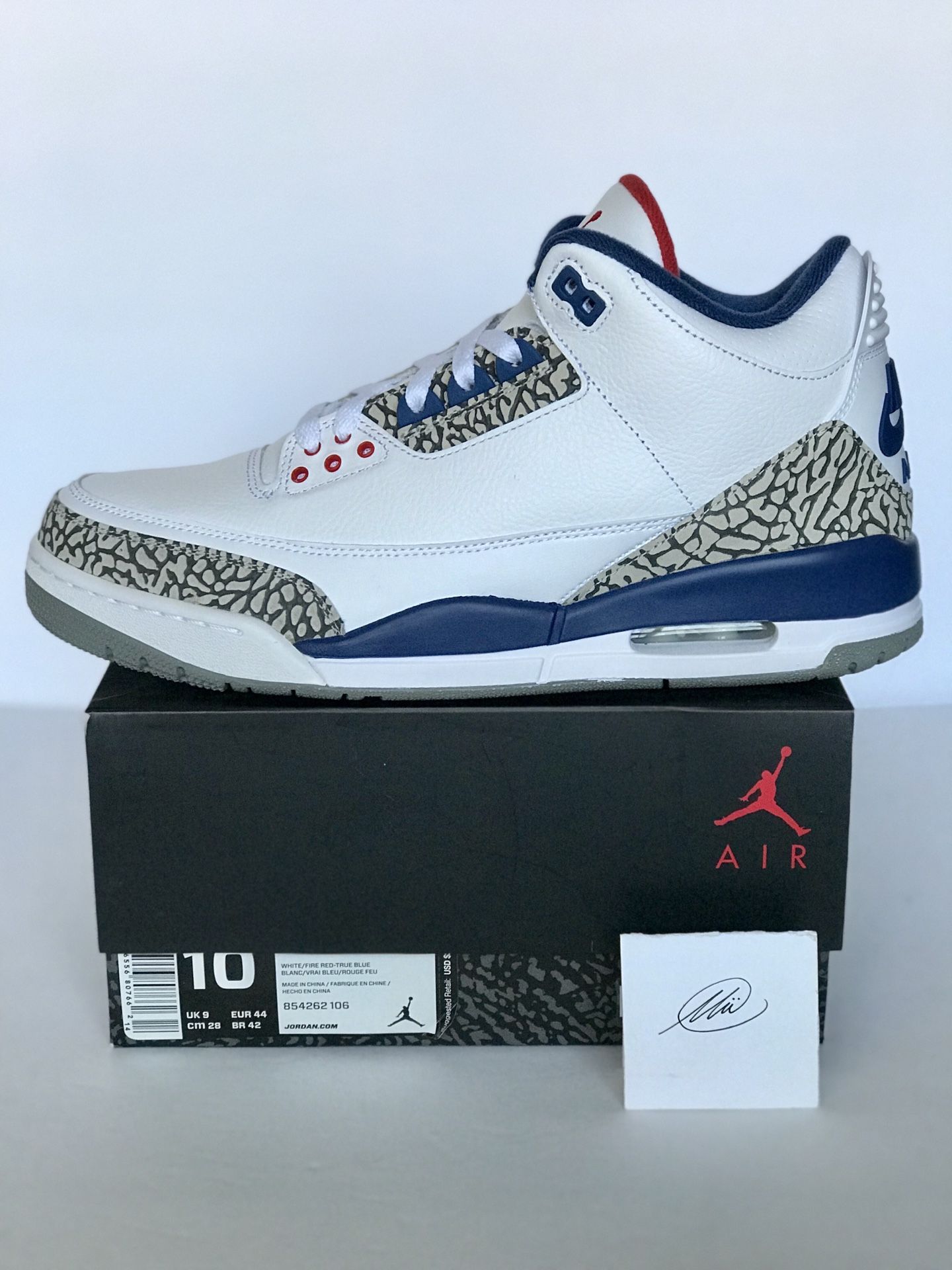 Jordan True Blue Size 10 DS