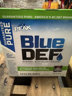 Peak BlueDEF Diesel Exhaust Fluid – 2.5 Gal (Brand New)