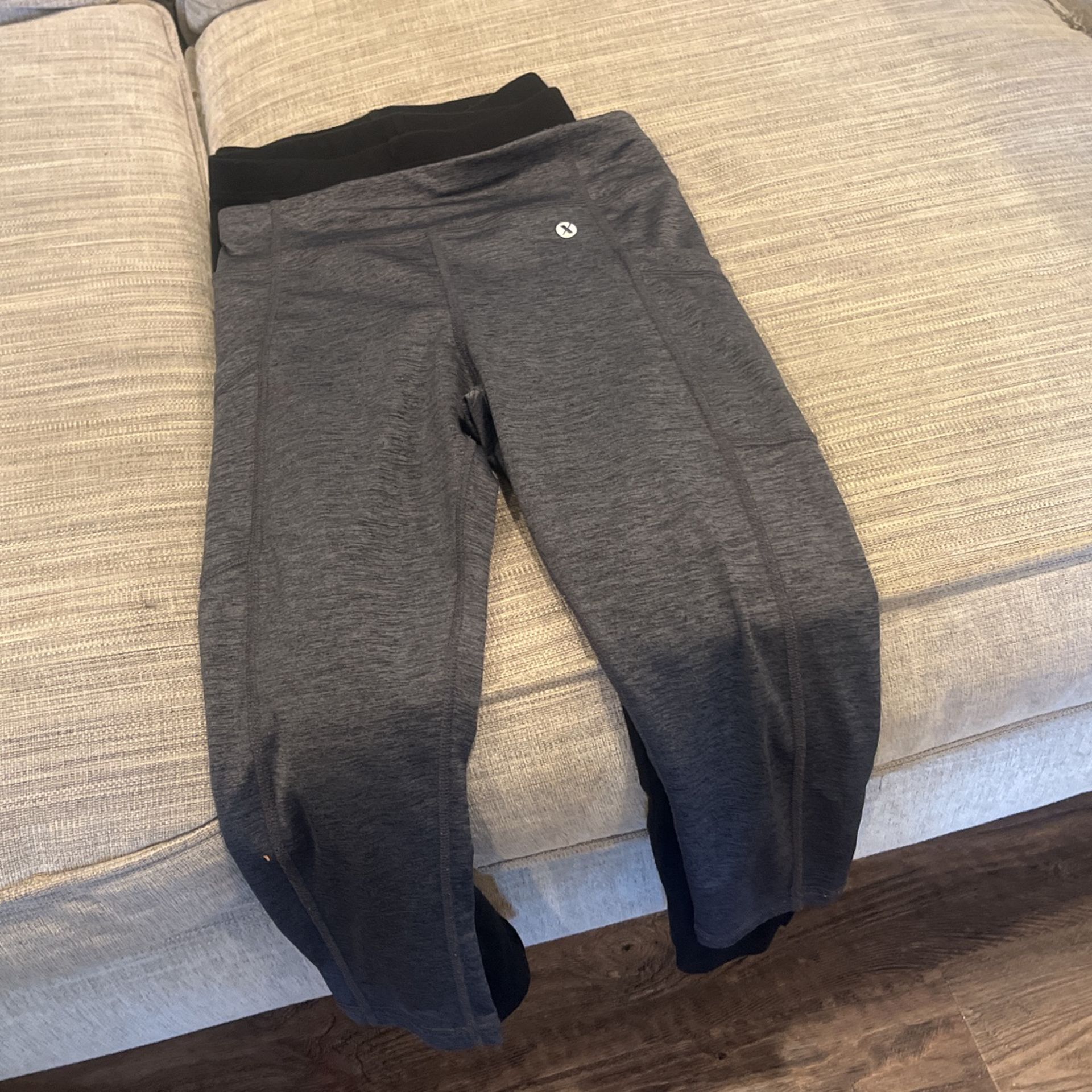 Girls Black Leggings, Size 8-10