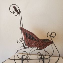 Wicker And Iron Sled