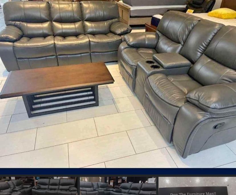 RECLINING SOFA AND LOVESEATS! $1099! WOW! WE SELL FOR LESS